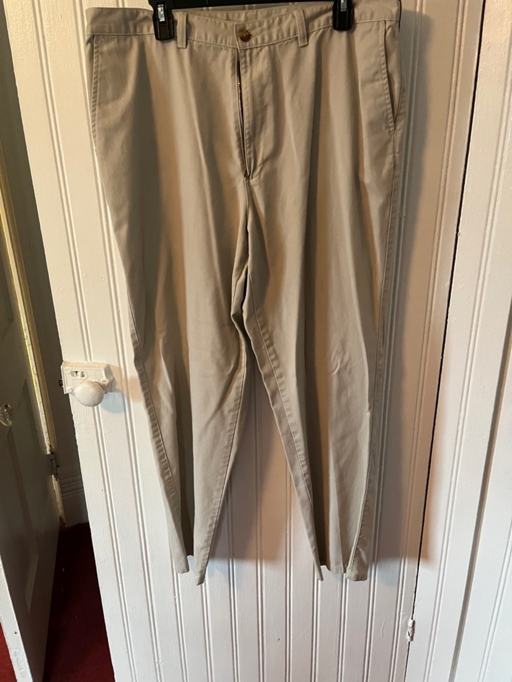 Puritan Beige Straight-Leg Chinos